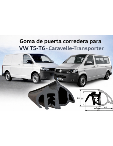 Goma Puerta Lateral Corredera WV T5 - T6