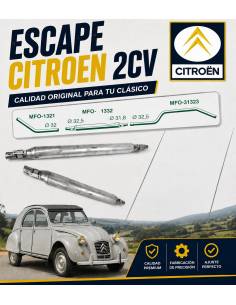 Escape Intermedio Citroen 2CV