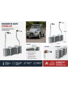 Radiador aceite Citroen 2cv...