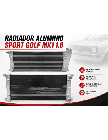 Radiador de aluminio Volkswagen Golf...