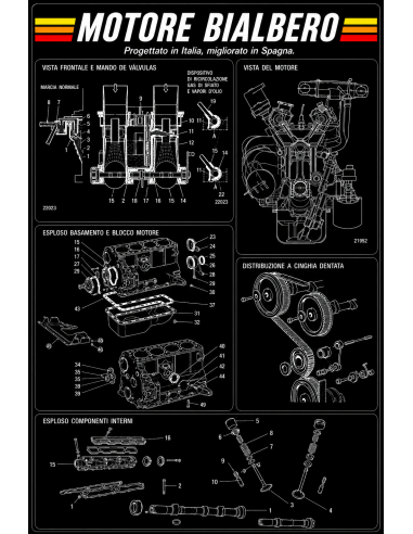 Camiseta Motor Bi-árbol - Bialbero...