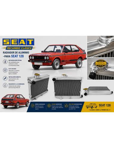Radiador SEAT 128 Motores 1200/1430...