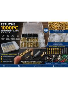Estuche 1000 Conectores, Clemas y Retráctiles -  Eléctrico