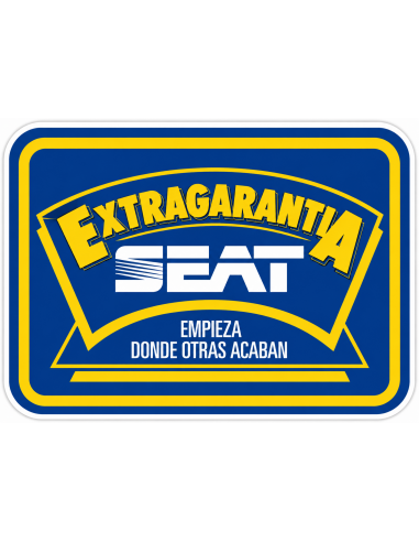 Pegatina "Extragarantia SEAT" OEM...