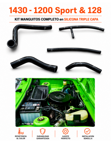 KIT Manguitos SILICONA SEAT 1200/1430...