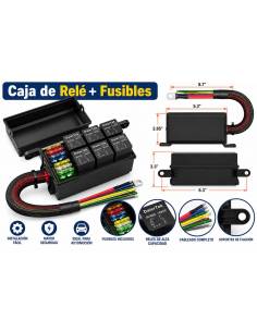 Caja de Reles y  Fusibles 12V Precableada