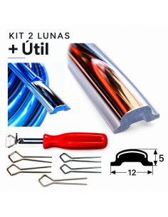KIT Cromados Lunas + útil Instalación - SEAT 124/1430