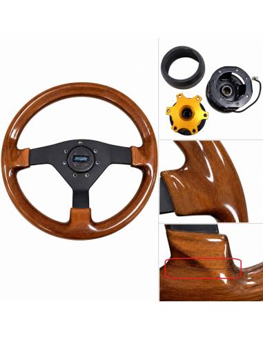 Volante Madera con Piña Extraíble -...