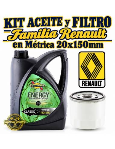 KIT Aceite y Filtro Familia Renault...