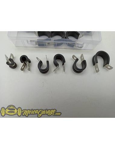 KIT 52 Abrazaderas cableado engomadas