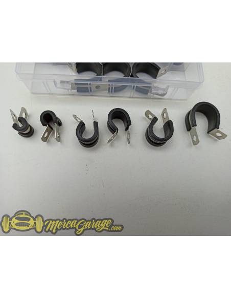KIT 52 Abrazaderas cableado engomadas