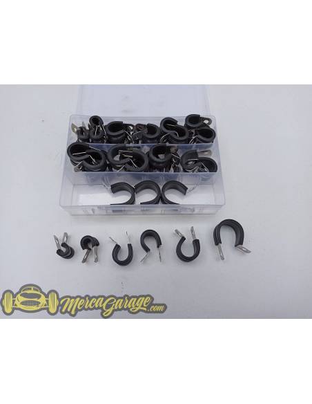 KIT 52 Abrazaderas cableado engomadas