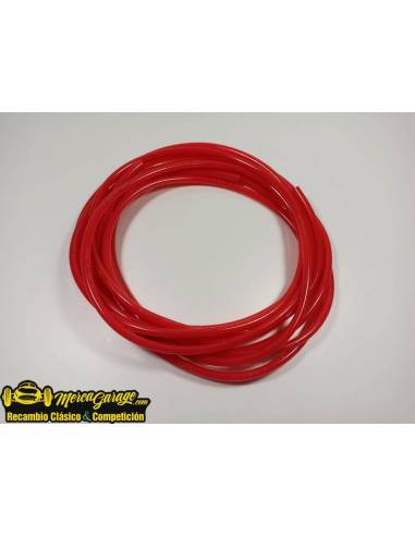 Tubo Flexible Rojo 12x7mm