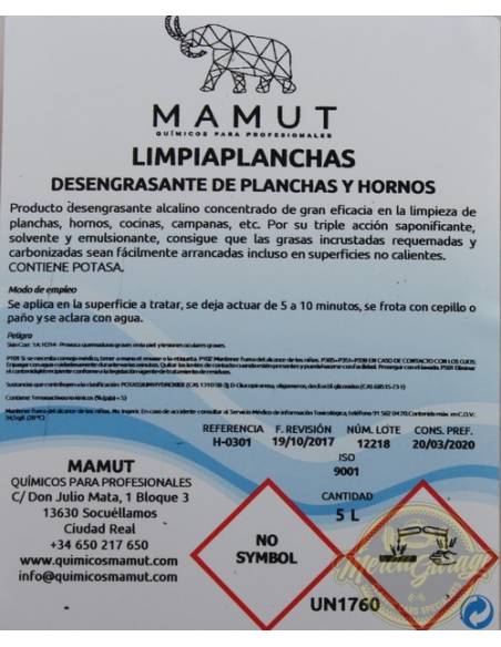 Limpia Planchas -5L