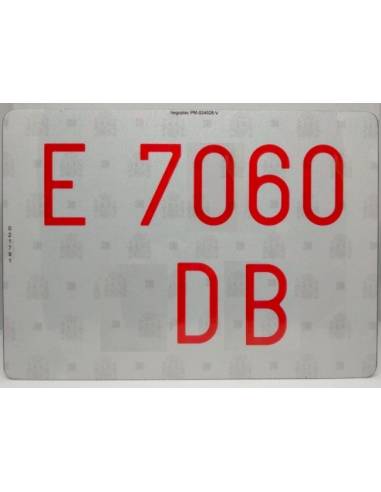 PLACA ACRILICA 28X20cm VEHICULO...