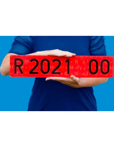 PLACA ACRILICA 52X11cm para REMOLQUE...