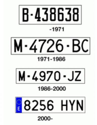 PLACA MATRÍCULA ACRILICA MOTO EUROPEA...