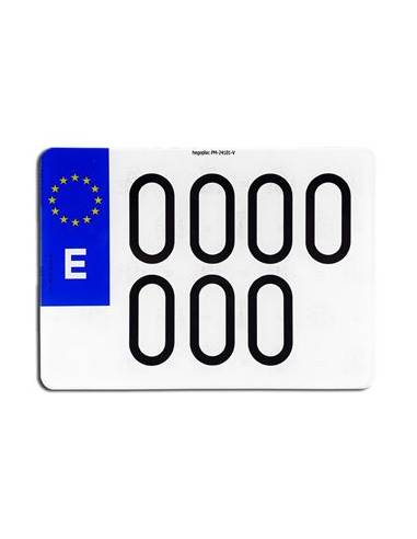 PLACA MATRÍCULA ACRILICA MOTO EUROPEA...
