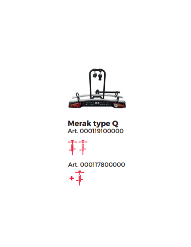 Remolque trasero Menabo. mod. Merak...