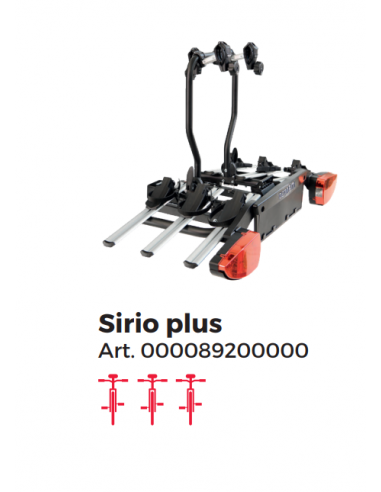 Remolque trasero Menabo. mod. Sirio...