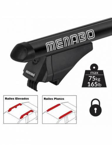 Barras de Techo Menabo TIGER XL BLACK...