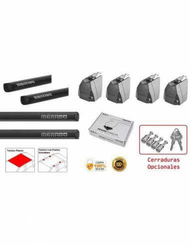 PACK Barras de Techo Menabo DELTA...