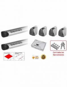 PACK Barras de Techo Menabo DELTA SILVER L para FORD Kuga III (no tetto in vetro) 5 20-