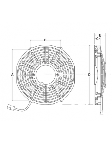 Ventilador universal ultrafino 285...