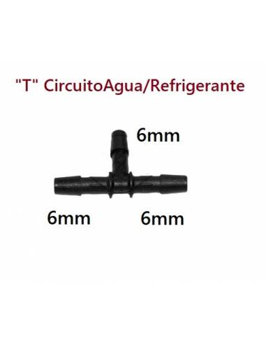 "T" Circuito Agua o Refrigerante 6mm