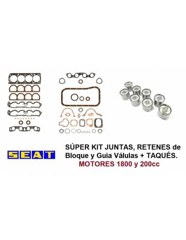 SÚPER KIT Juntas Motor Bi-árbol SEAT...