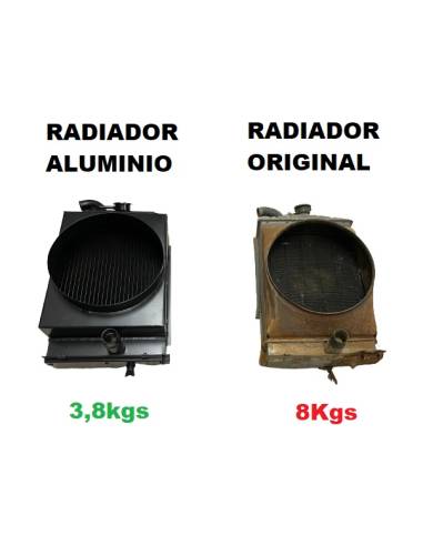 Radiador Aluminio Doble Núcleo SEAT 600