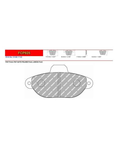 Pastillas FERODO RACING DS2500 para...
