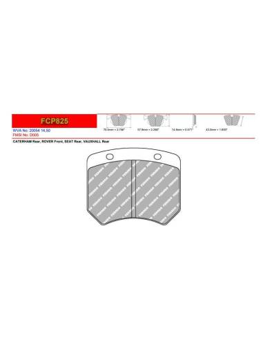 Pastillas FERODO RACING DS2500 para...