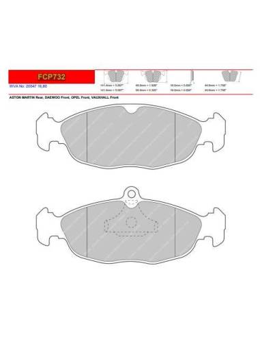 Pastillas FERODO RACING DS2500 para...